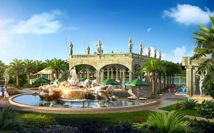 恒大廣東恩平泉都溫泉小鎮(zhèn)意大利館溫泉策劃、溫泉設計圖