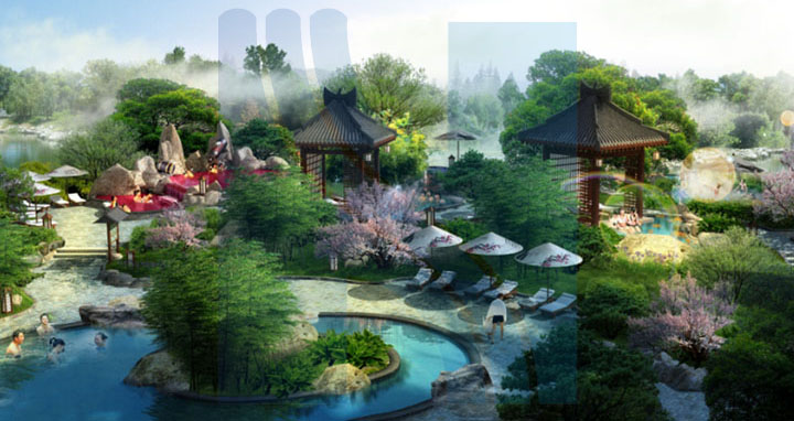 ?；◢u溫泉城日本溫泉設(shè)計(jì)效果圖