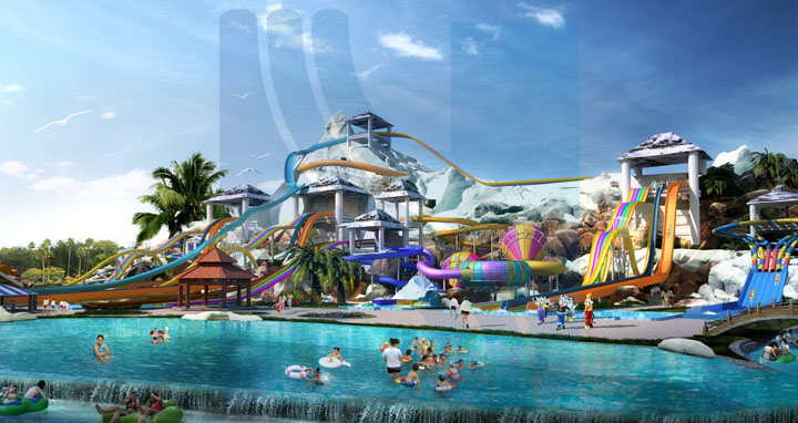 ?；◢u水上樂(lè)園雪山滑道區(qū)效果圖