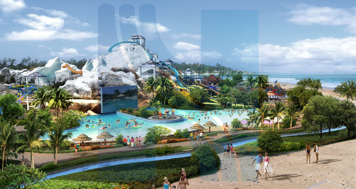 ?；◢u水上樂(lè)園海嘯狂歡區(qū)效果圖