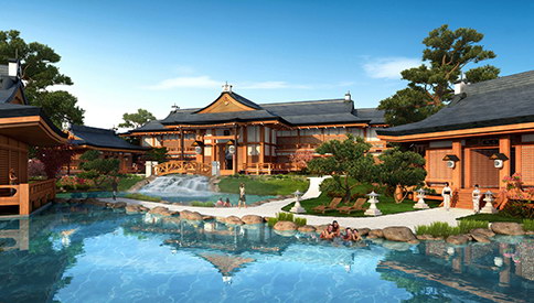 海花島五國溫泉城日式溫泉設(shè)計(jì)